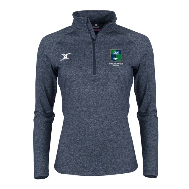felpa-gilbert-rugby-synergie-warm-up-top-boroughmuir-adulto-blu-navy image 1