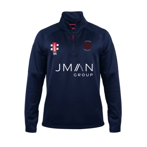 gray-nicolls-pro-thermo-fleece-beckenham-cc-senior-pile-navy-1-4-zip image 1