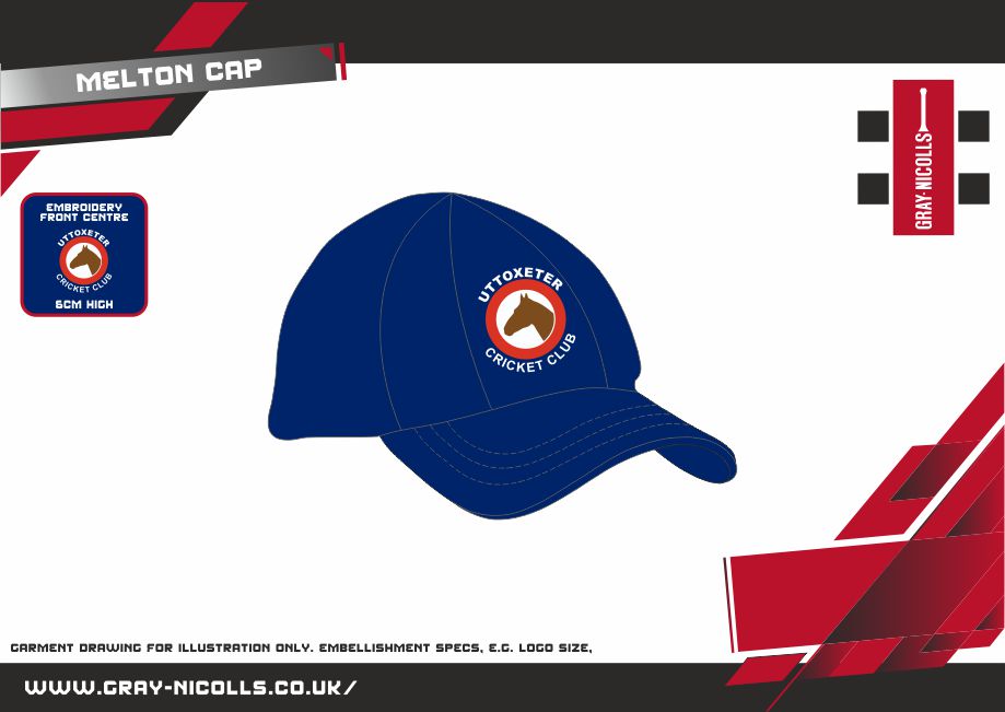 gray-nicolls-uttoxeter-cricket-club-adulto-cappellino-melton-blu-navy-scuro image 2
