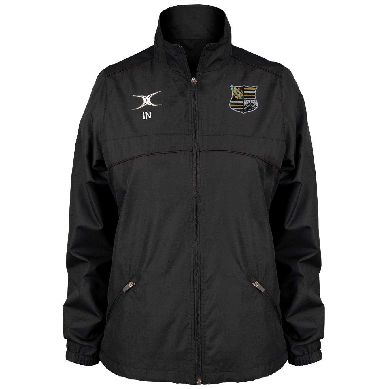 gilbert-rugby-oadby-wyggestonians-rfc-photon-giacca-full-zip-donna-nero image 1