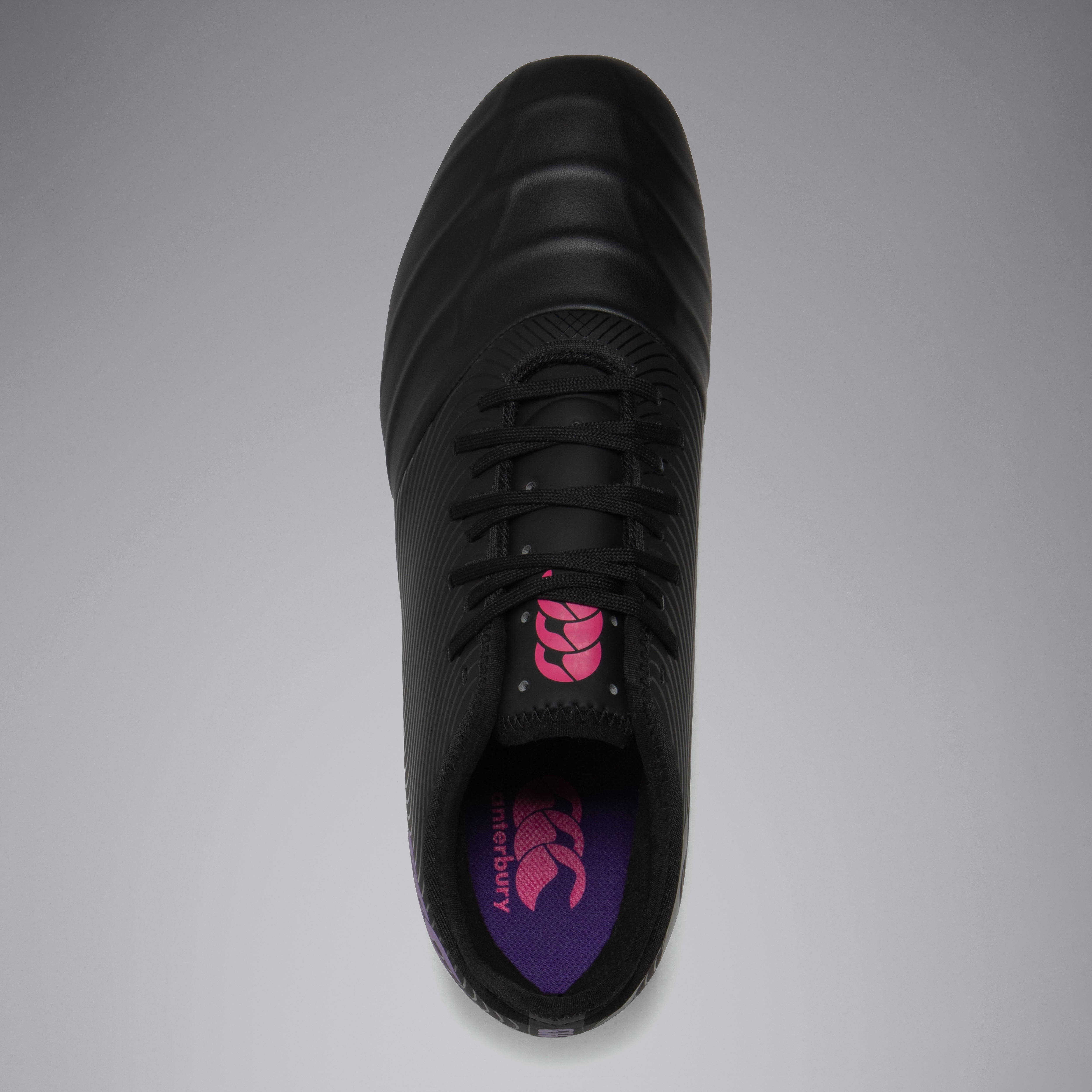 canterbury-phoenix-genesis-pro-scarpe-rugby-soft-ground-unisex-adulto-nero-viola image 4