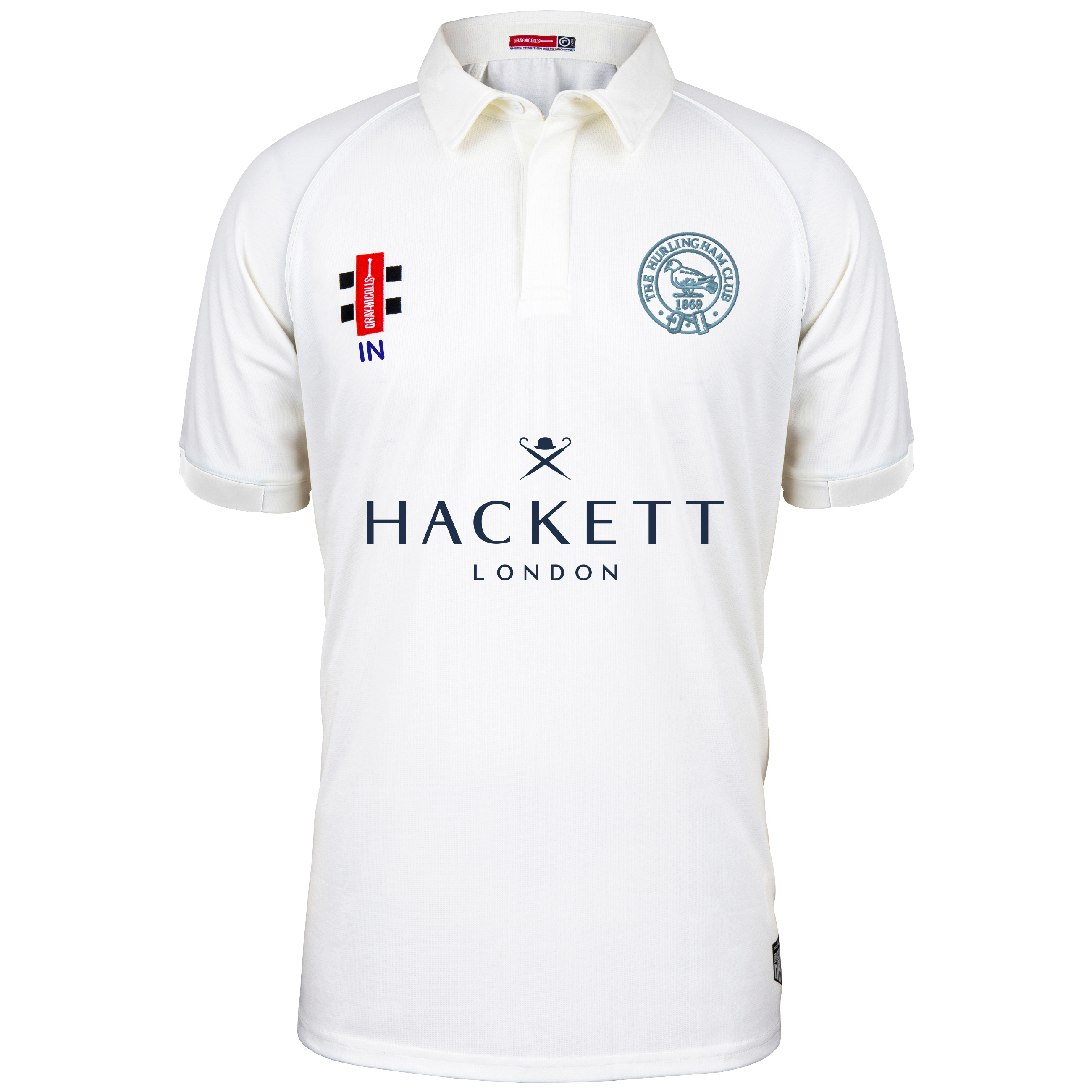 gray-nicolls-matrix-v2-maglia-cricket-s-s-senior-hurlingham-cc-avorio image 1