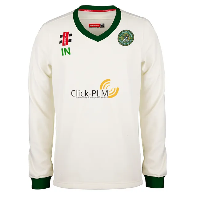 gray-nicolls-sanderstead-cc-adulto-maglione-match-pro-performance-avorio-verde image 1