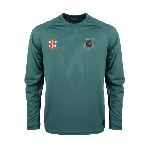 gray-nicolls-matrix-v2-manica-lunga-t-shirt-training-cricket-junior-verde-thraps image 1