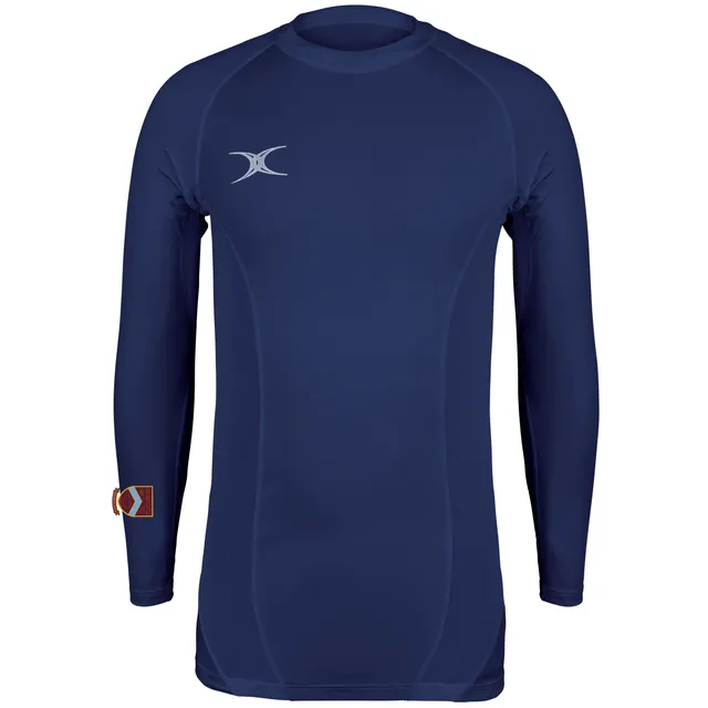 gilbert-rugby-atomic-x-ii-baselayer-top-senior-blu-navy-scuro-crawley-rfc image 1