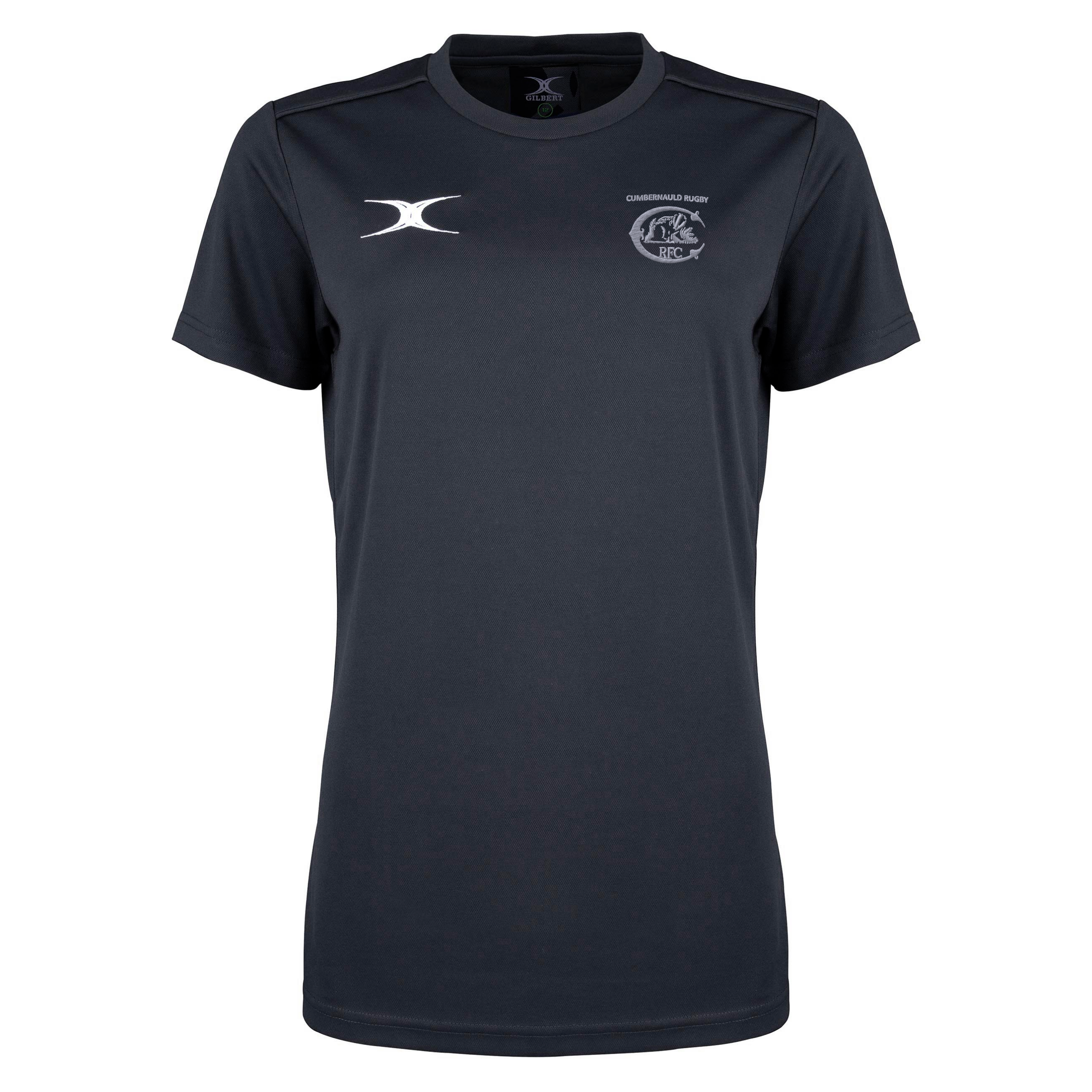 gilbert-rugby-photon-ii-t-shirt-uomo-cumbernauld-rfc-nero-manica-corta image 1