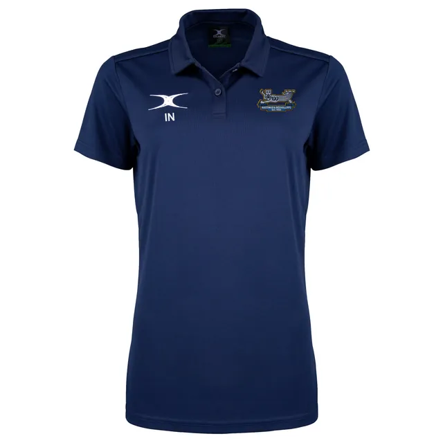 gilbert-rugby-hastings-bexhill-rfc-photon-polo-donna-blu-navy-manica-corta image 1