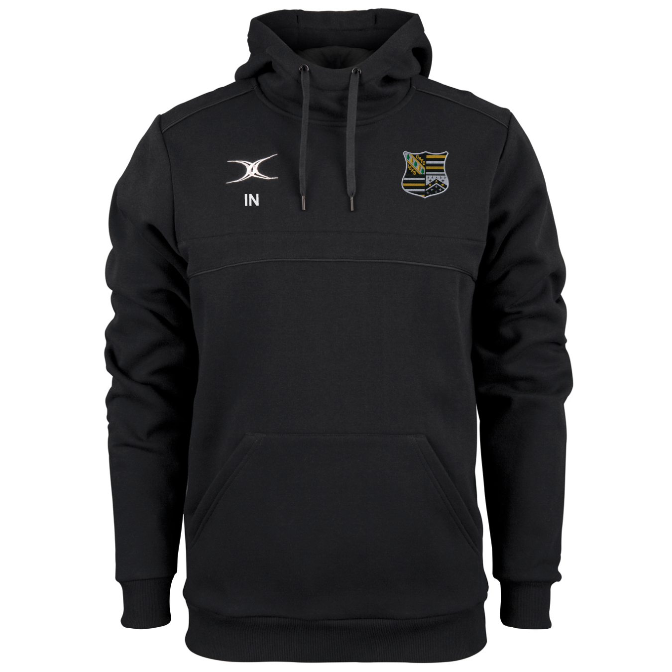 gilbert-rugby-oadby-wyggestonians-rfc-photon-hoodie-junior-nero image 1
