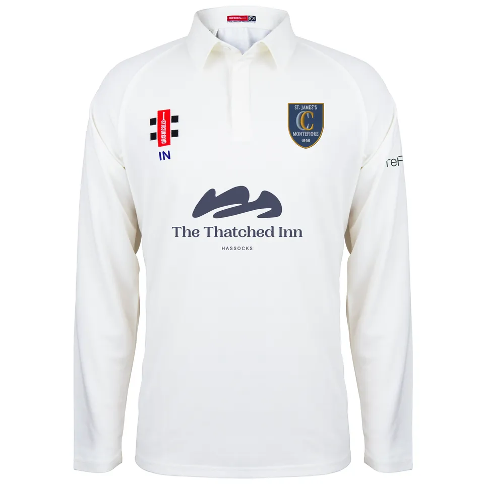 gray-nicolls-matrix-maglia-cricket-senior-manica-lunga-st-james-montefiore-avori image 1