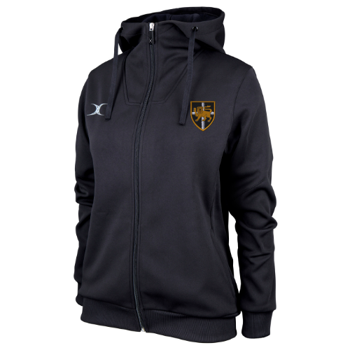 gilbert-rugby-esher-rfc-pro-felpa-con-cappuccio-donna-nero image 1