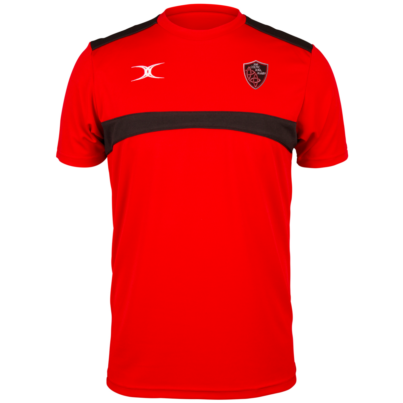 gilbert-rugby-photon-t-shirt-uomo-celtic-rail-rfc-rosso-nero image 1