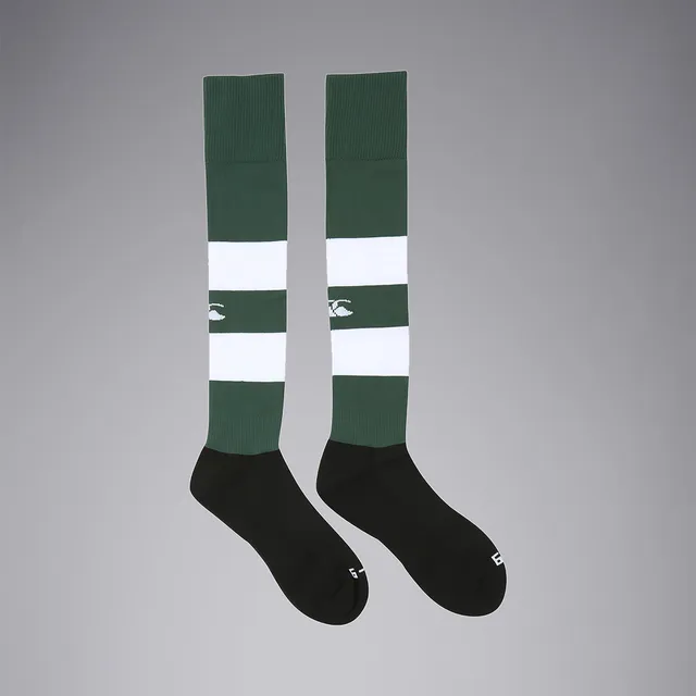 canterbury-club-calze-rugby-a-righe-unisex-verde-foresta image 1