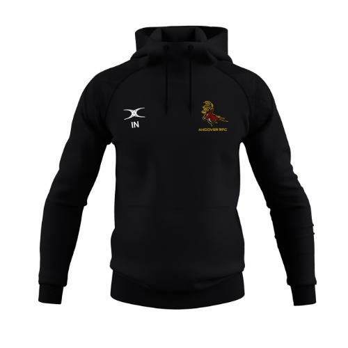 gilbert-rugby-gts-felpa-cappuccio-junior-nero-andover-rfc image 1