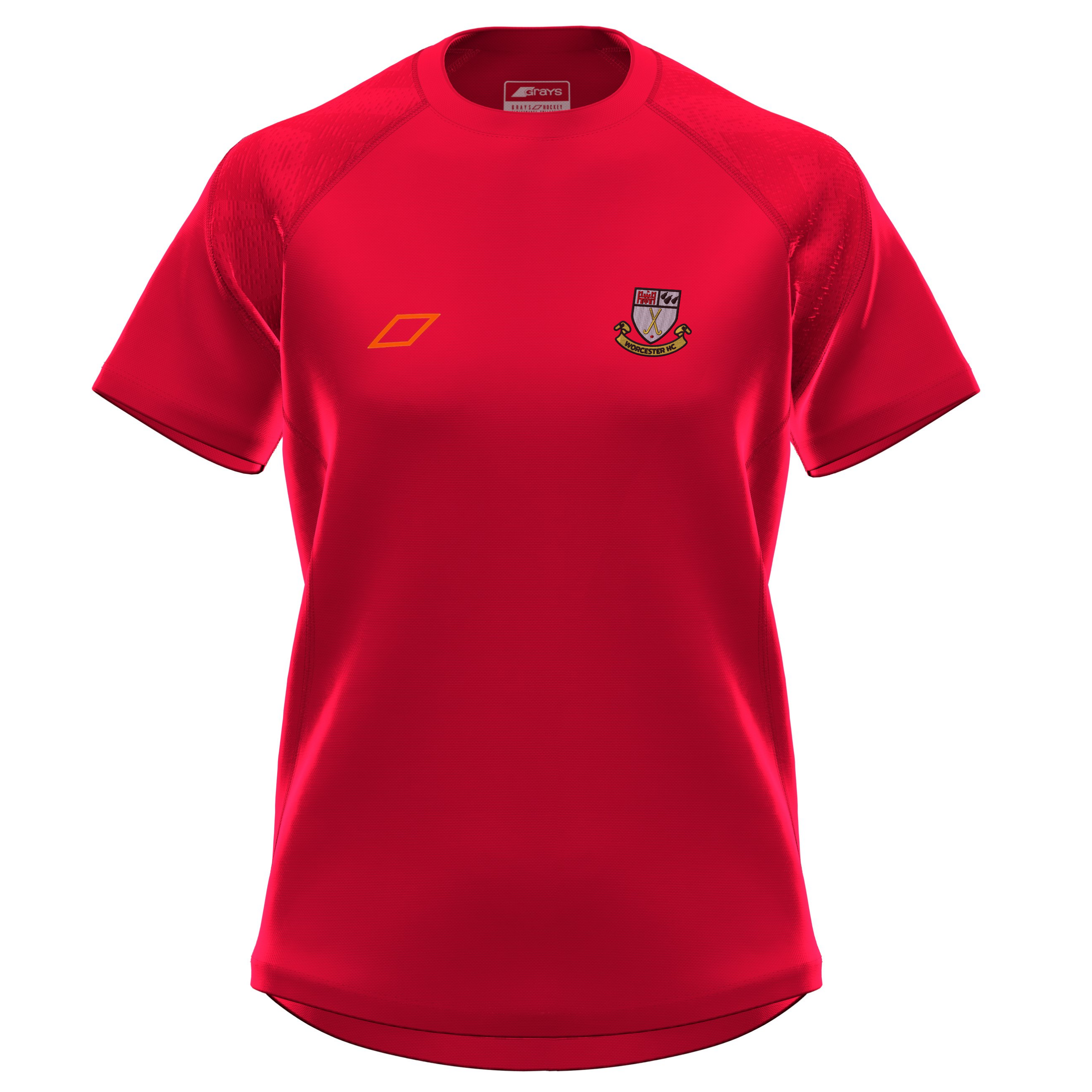 grays-gts-s-s-shirt-worcester-hc-donna-rosso-manica-corta image 1