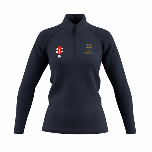 gray-nicolls-gts-pile-1-4-zip-donna-blu-navy-cogenhoe-cricket-club image 1