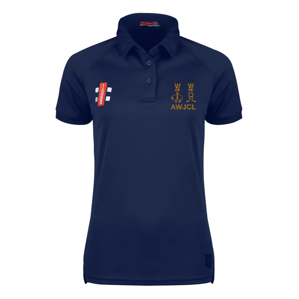 gray-nicolls-matrix-v2-polo-s-s-donna-navy-aire-wharfe-junior-cl image 1