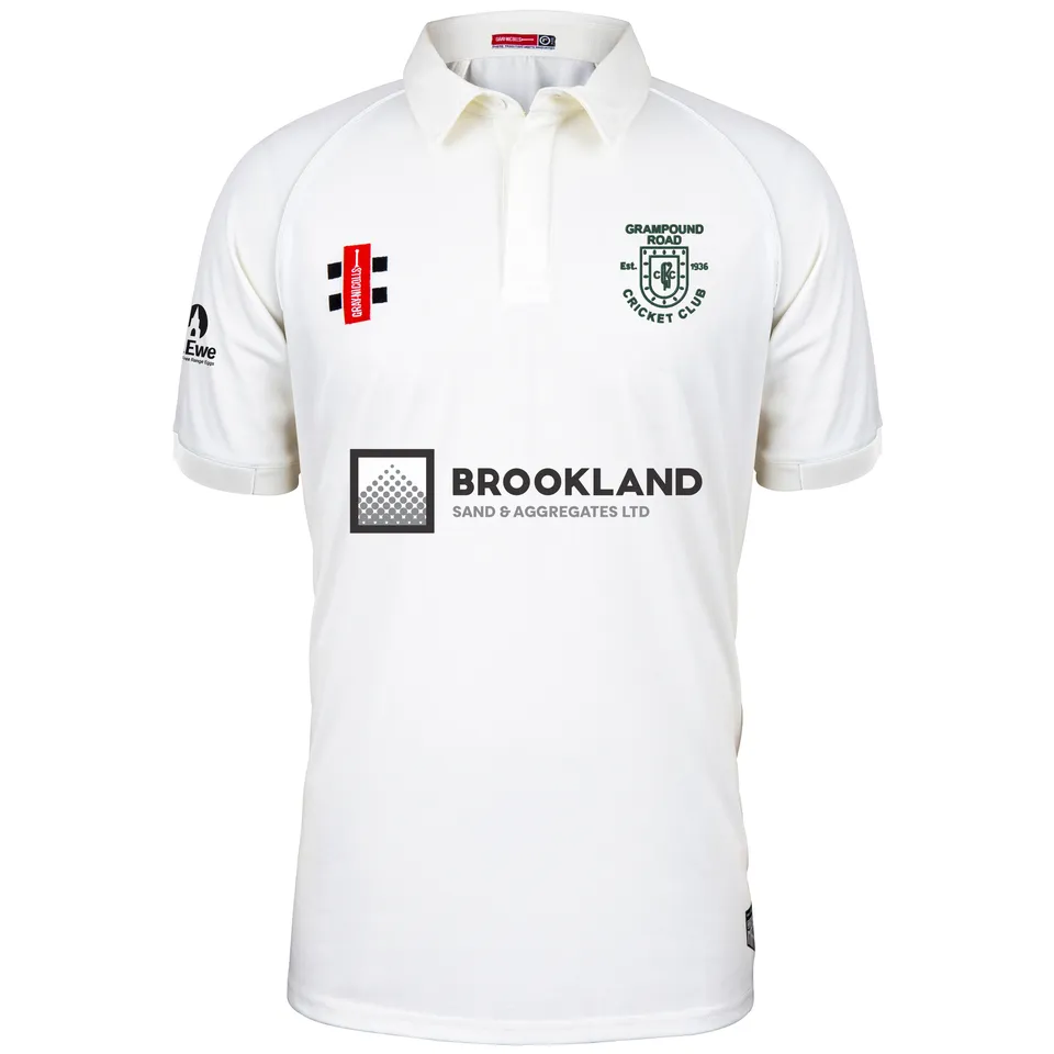 gray-nicolls-matrix-v2-s-s-shirt-senior-avorio-grampound-road-cc image 1