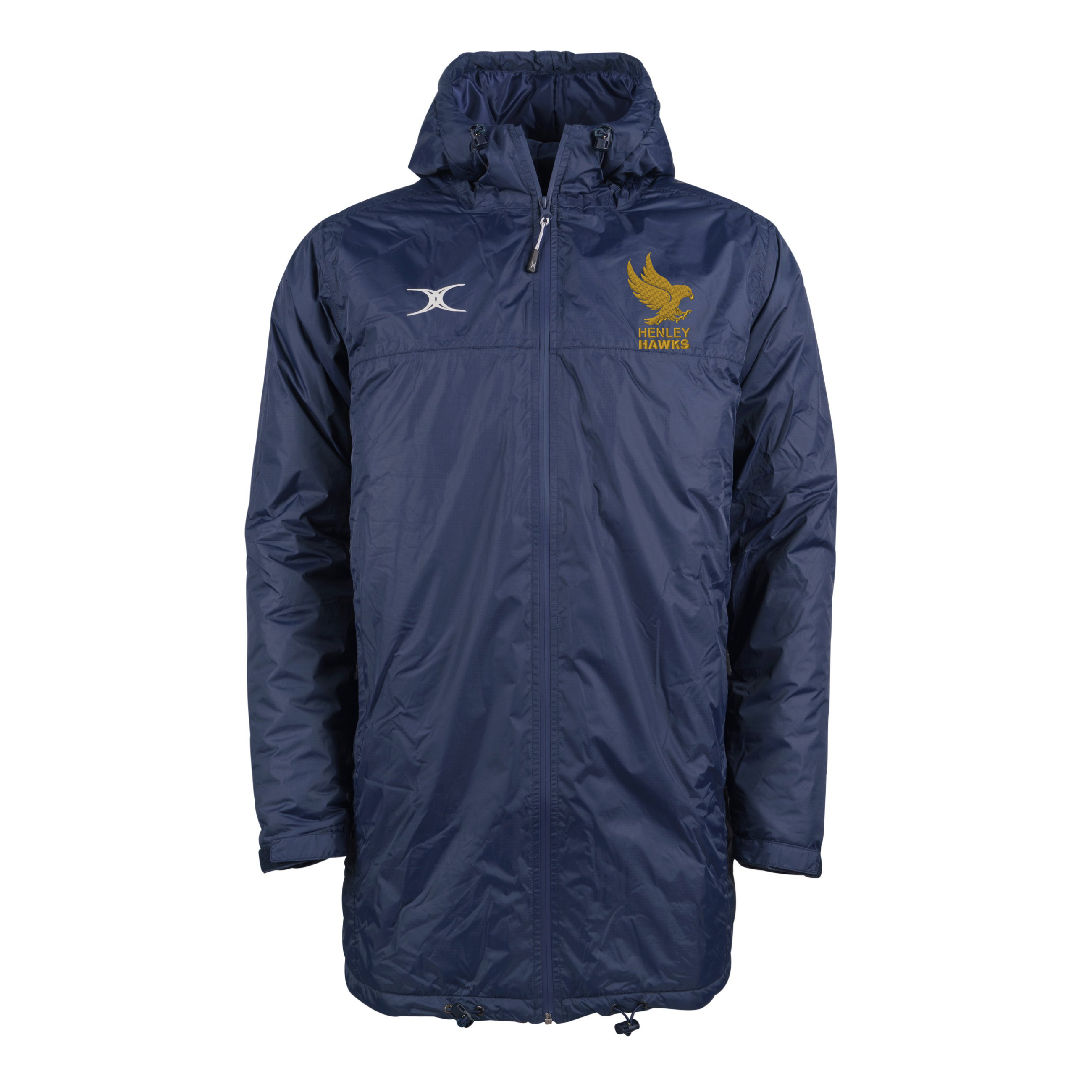 gilbert-rugby-henley-hawks-tts-all-weather-jacket-unisex-dark-navy image 1