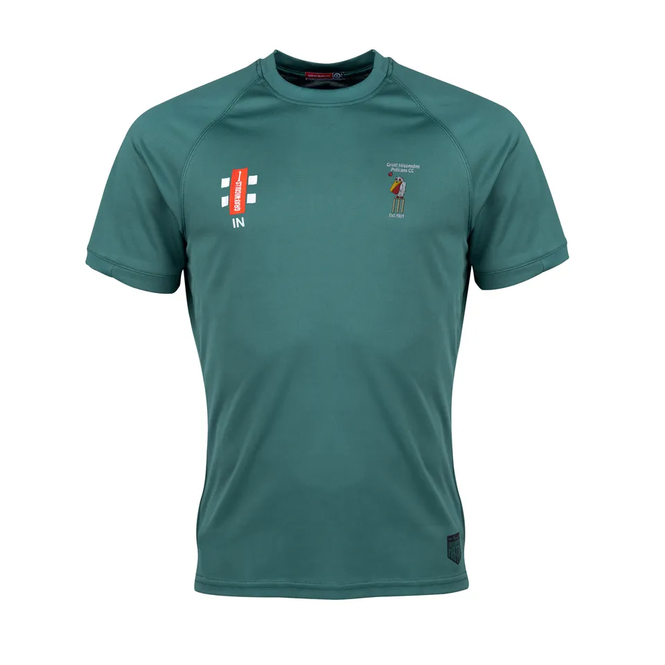 gray-nicolls-matrix-v2-t-shirt-manica-corta-senior-green-great-missenden-pelican image 1