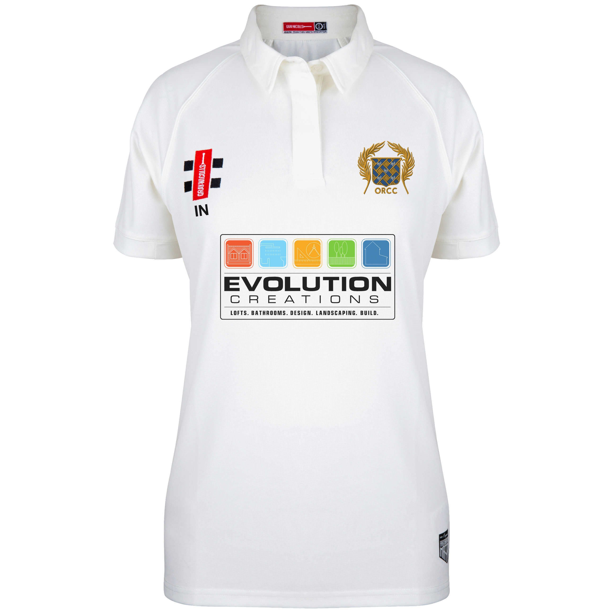 gray-nicolls-matrix-v2-maglia-cricket-manica-corta-avorio-donna-old-rutlishians- image 1