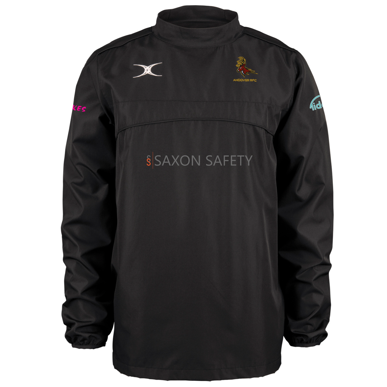 gilbert-rugby-andover-rfc-junior-photon-giacca-warm-up-bambino-nero image 1