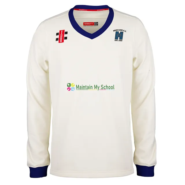 gray-nicolls-high-lane-c-c-junior-maglione-cricket-match-avorio-navy-solo-junior image 1