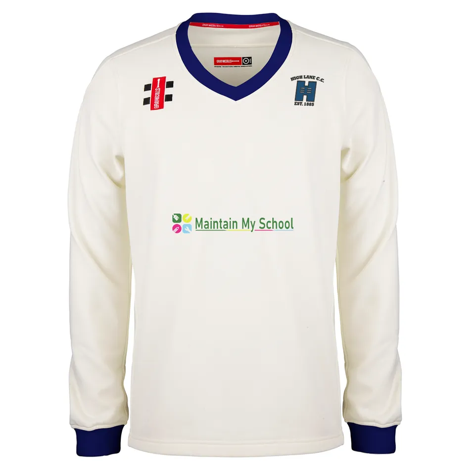 gray-nicolls-high-lane-c-c-junior-maglione-cricket-match-avorio-navy-solo-junior image 1