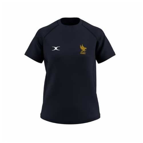 gilbert-rugby-henley-hawks-gts-t-shirt-manica-corta-donna-blu-navy image 1