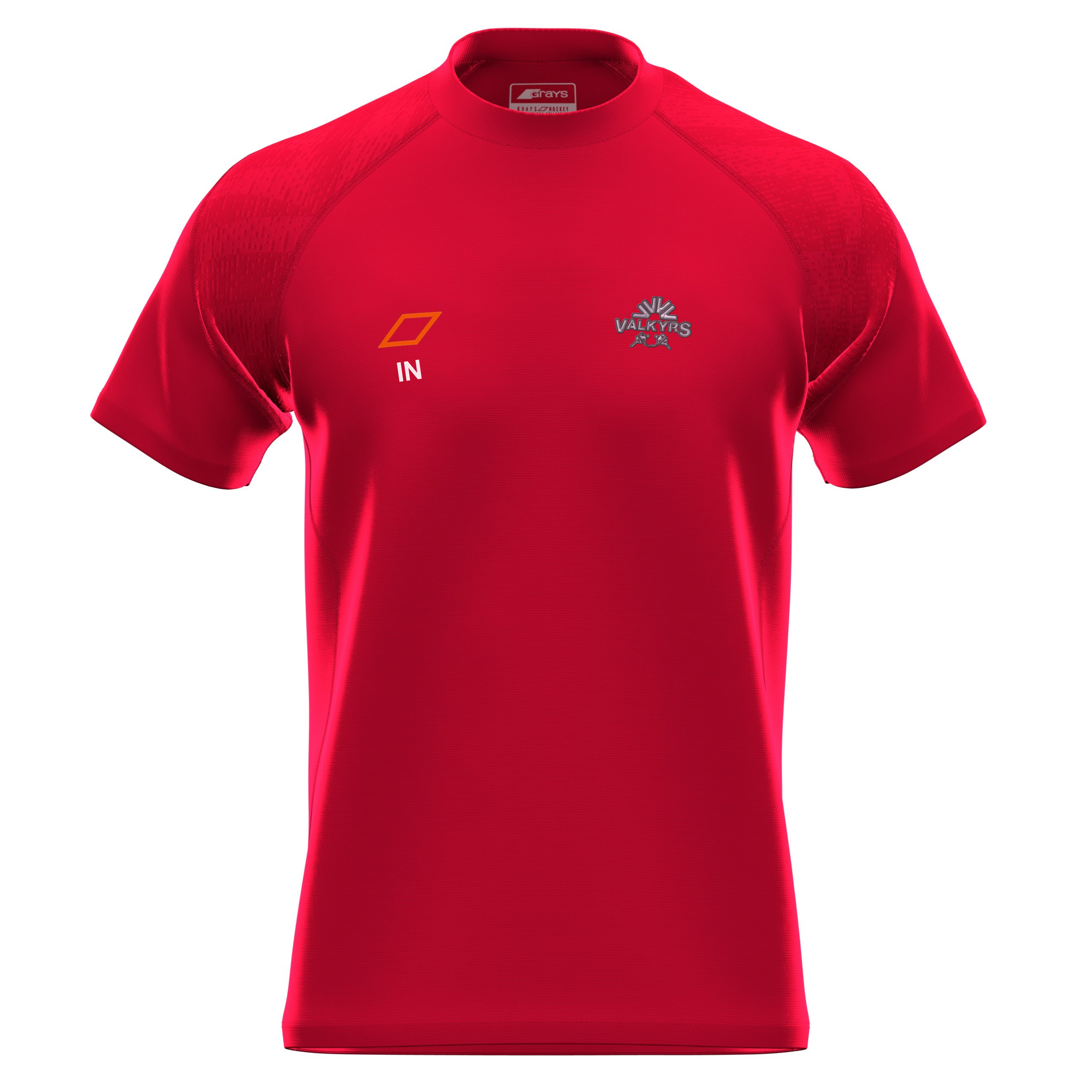 grays-gts-maglia-training-manica-corta-valkyrs-h-c-senior-rosso image 2