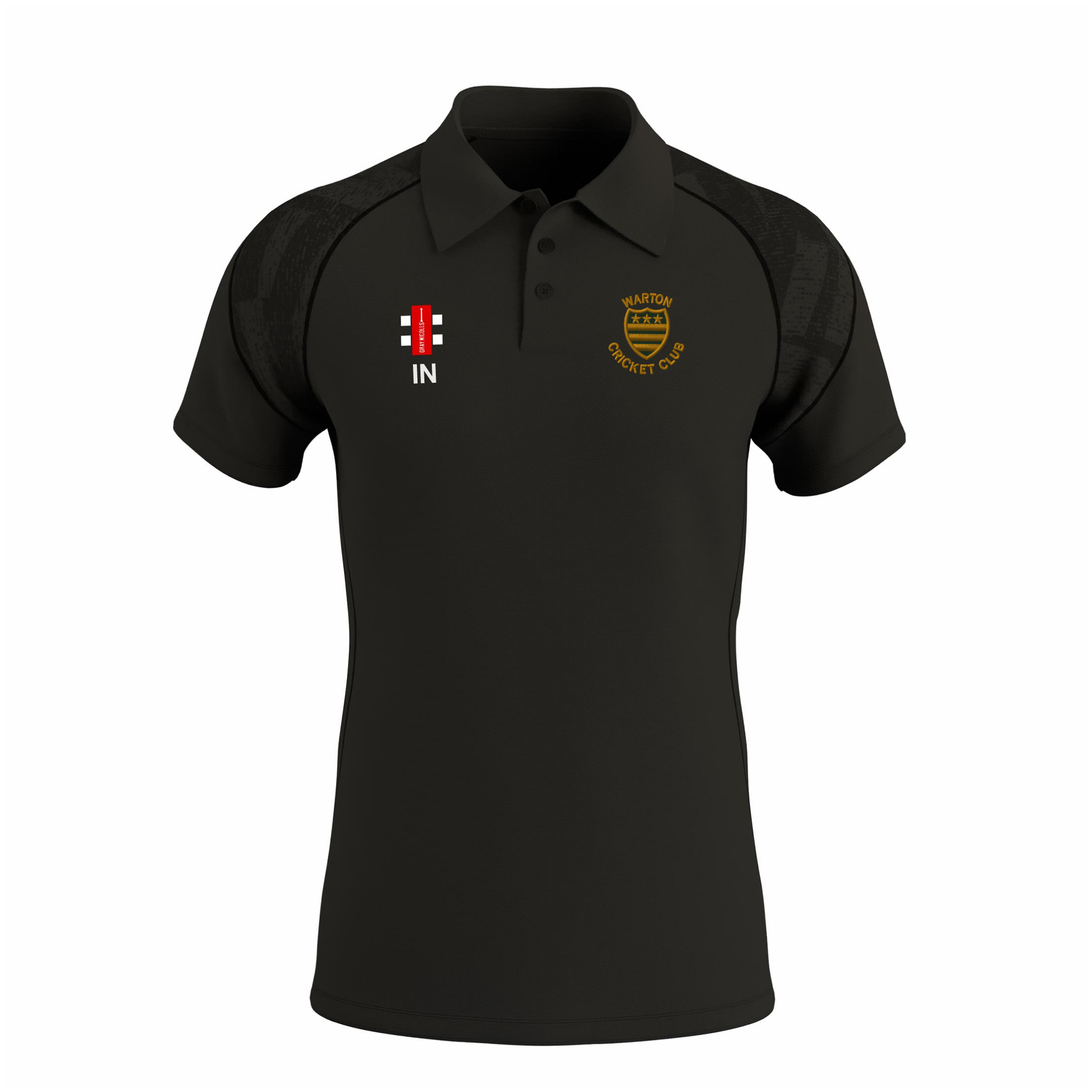 gray-nicolls-gts-polo-manica-corta-senior-warton-cc-nero image 1