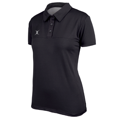 gilbert-rugby-ayrshire-bulls-rfc-ladies-pro-polo-nero image 1