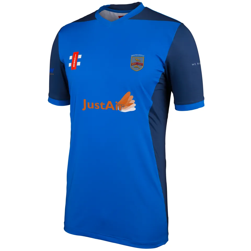 gray-nicolls-brighton-hove-cc-pro-performance-shirt-t20-junior-royal-navy image 1