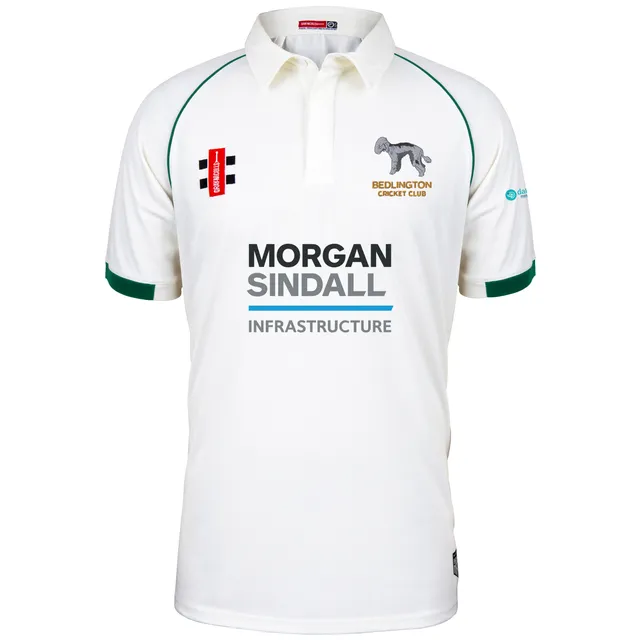 gray-nicolls-matrix-v2-maglia-cricket-s-s-junior-ivory-green-bedlington image 1