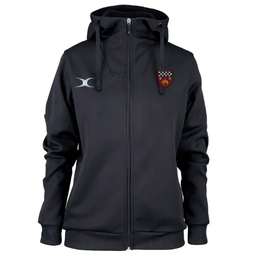 gilbert-rugby-skipton-rfc-pro-hoody-donna-nera-felpa-adulto image 1