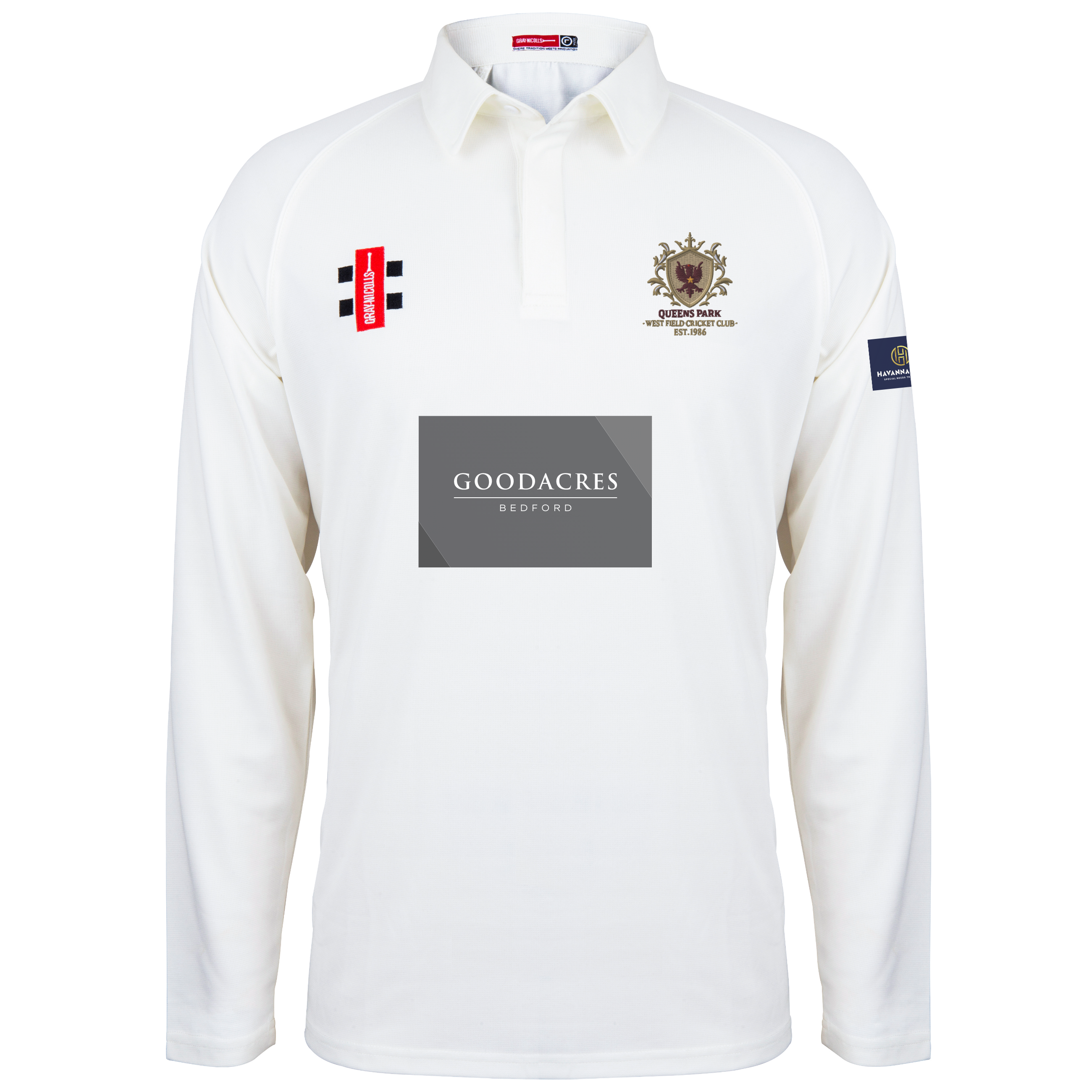 gray-nicolls-matrix-v2-maglia-cricket-manica-lunga-queens-park-westfield-senior- image 1