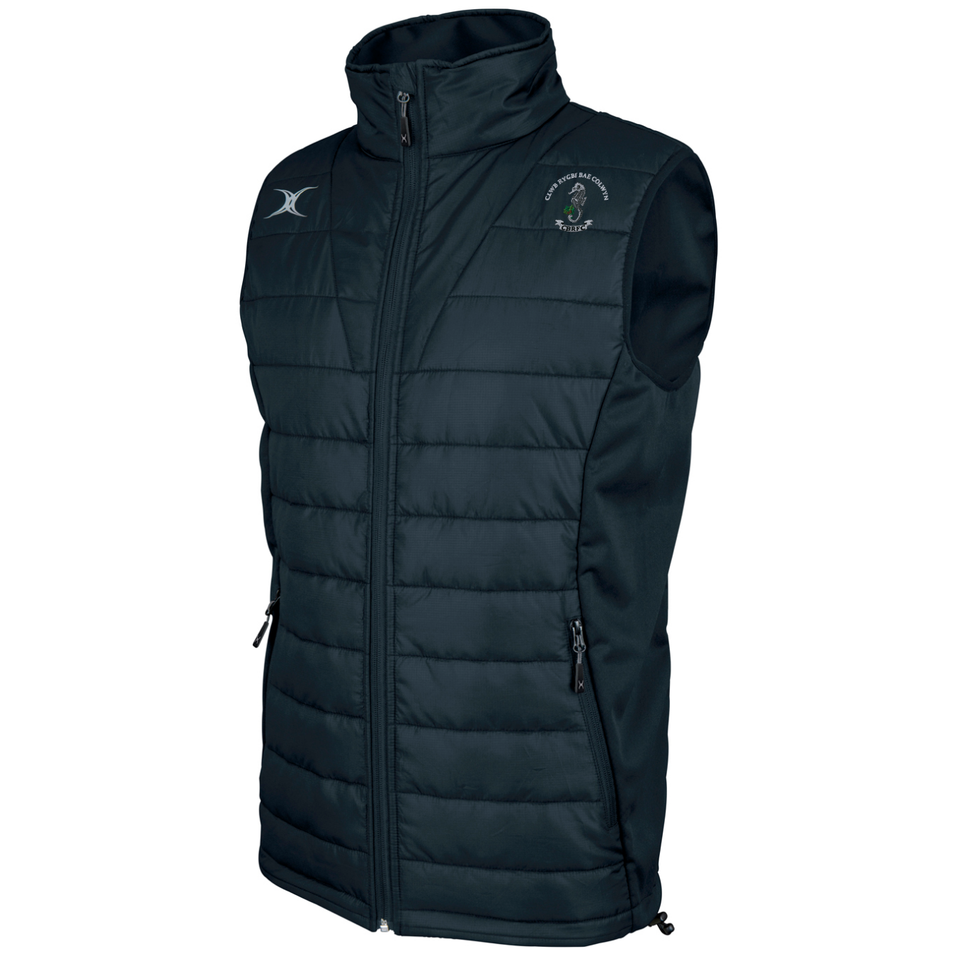 gilbert-rugby-colwyn-bay-rfc-gilet-body-warmer-uomo-senior-pro-blu-navy-scuro image 1