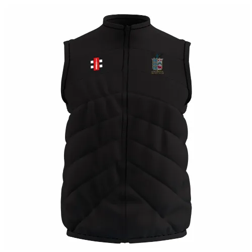 gray-nicolls-gts-gilet-imbottito-senior-werrington-cc-nero-bodywarmer-allenament image 1