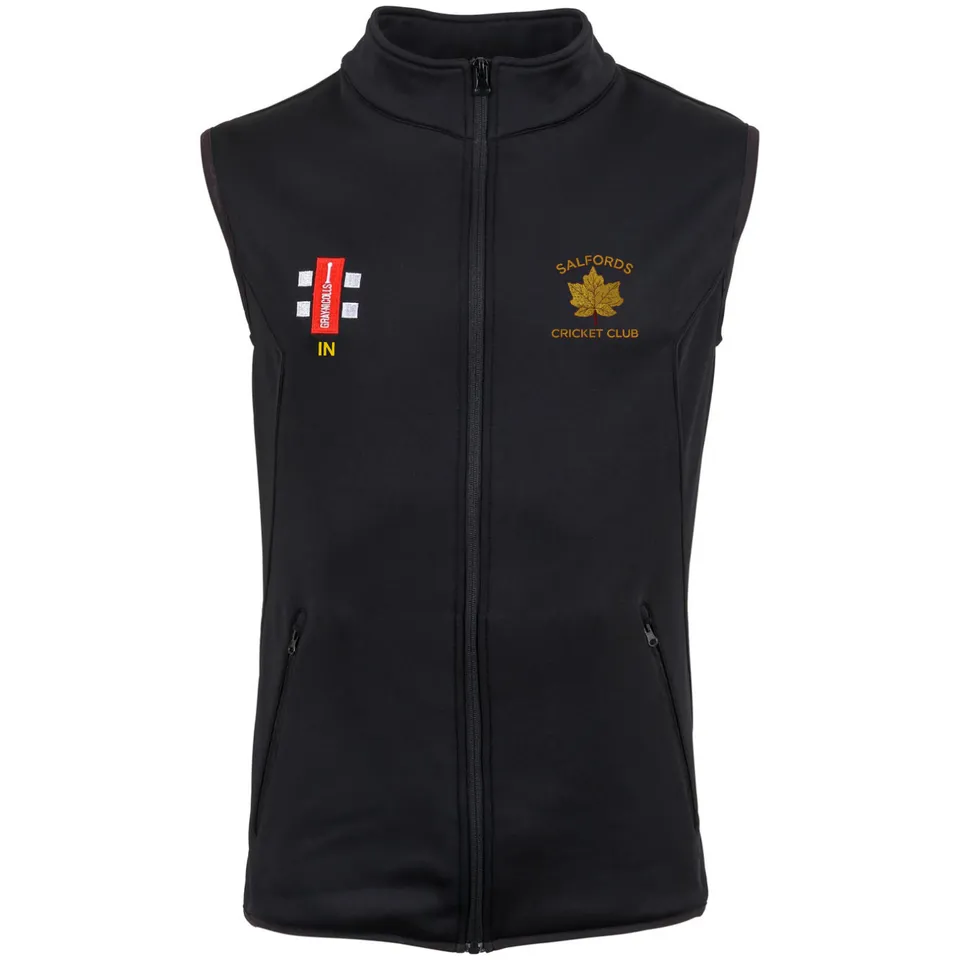 gray-nicolls-storm-gilet-pile-smacanicato-salfords-cc-adulto-nero image 1