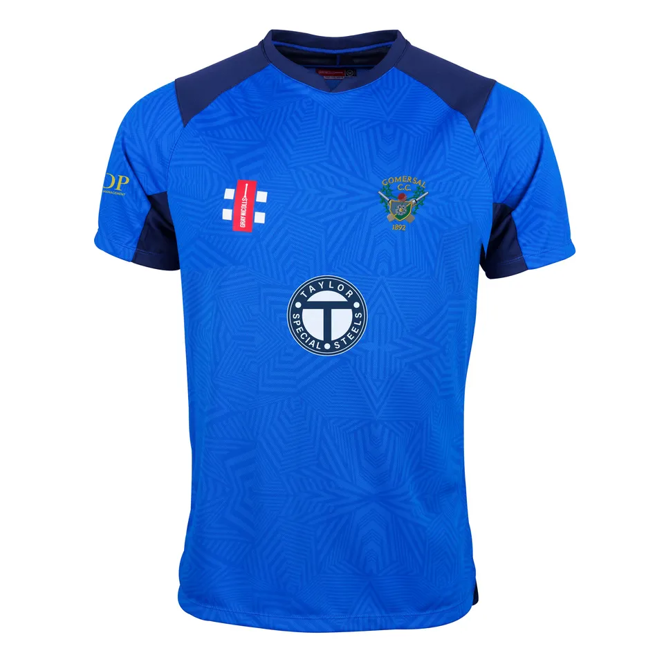 gray-nicolls-pro-t20-maglia-s-s-senior-gomersal-cc-royal-navy image 1