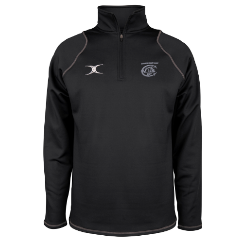 gilbert-rugby-cumbernauld-rfc-quest-pile-junior-nero-1-4-zip image 1