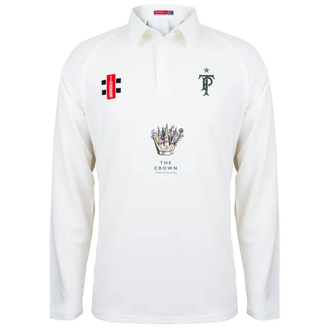 gray-nicolls-tendring-park-cc-matrix-v2-maglia-cricket-manica-lunga-junior-avori image 1