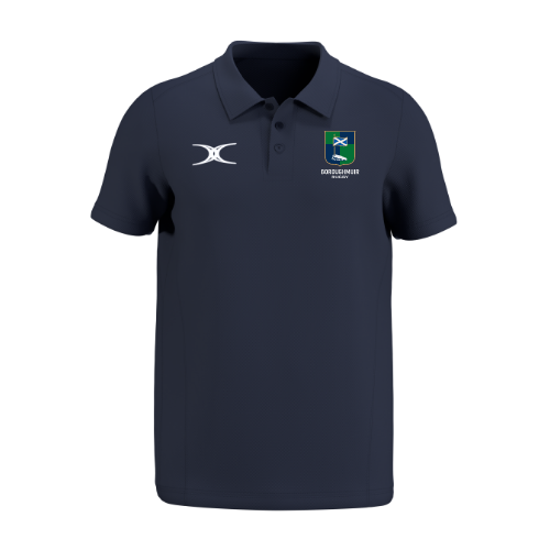 gilbert-rugby-boroughmuir-senior-atom-polo-manica-corta-blu-navy image 1