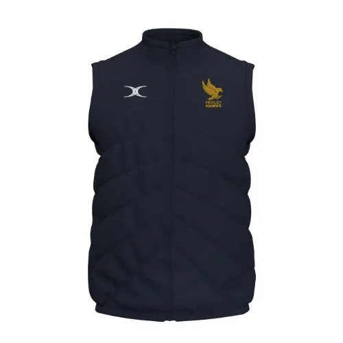 gilbert-rugby-gts-bodywarmer-unisex-henley-hawks-blu-navy image 1