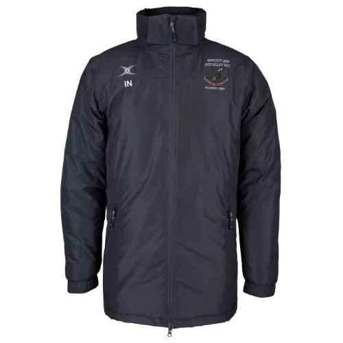 gilbert-rugby-pro-giacca-all-weather-whitley-bay-rockcliff-rfc-adulto-nero image 1