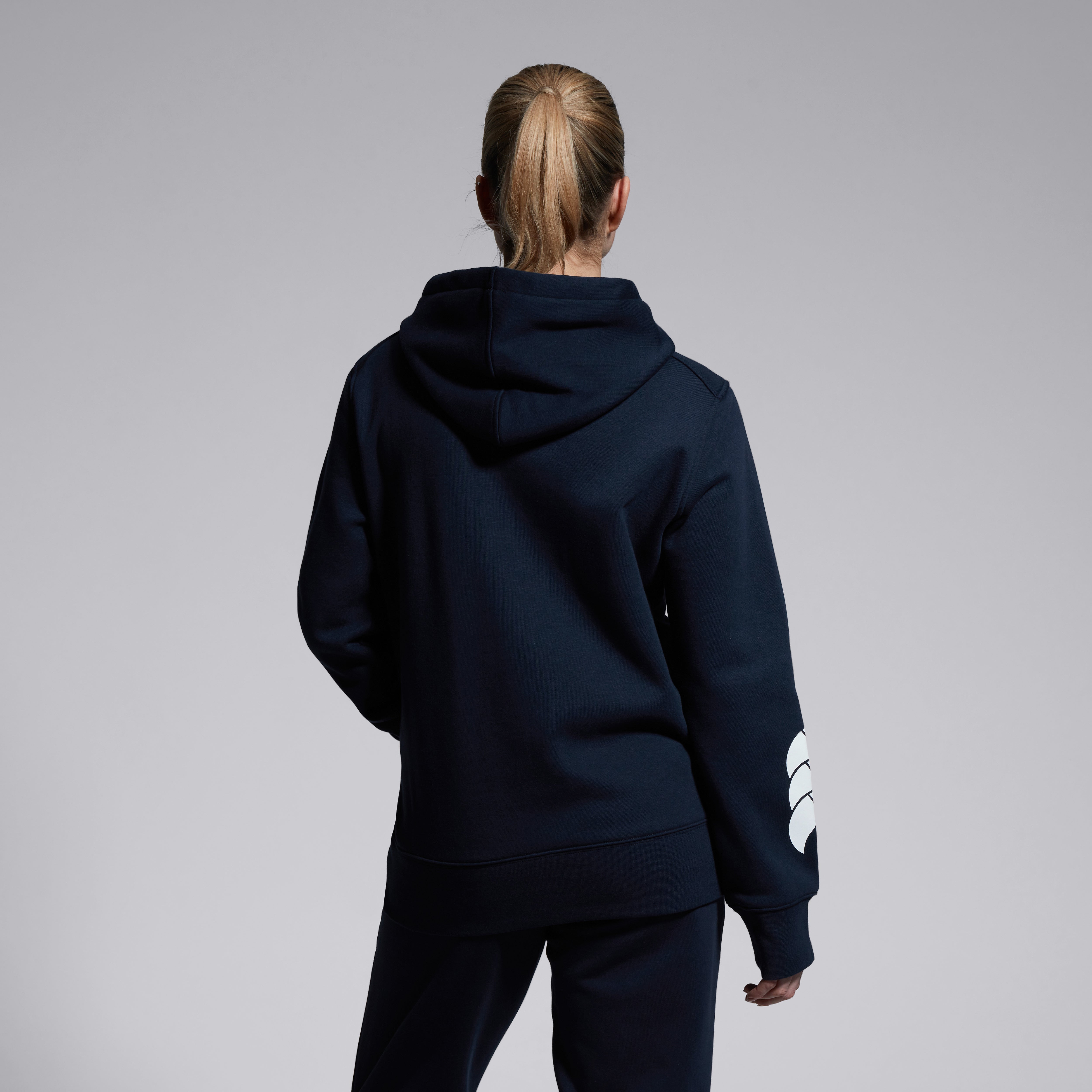 canterbury-felpa-con-cappuccio-club-donna-blu-navy image 4