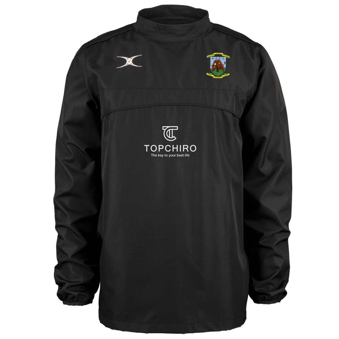 gilbert-rugby-health-sciences-university-rfc-photon-giacca-warm-up-adulto-nero image 1