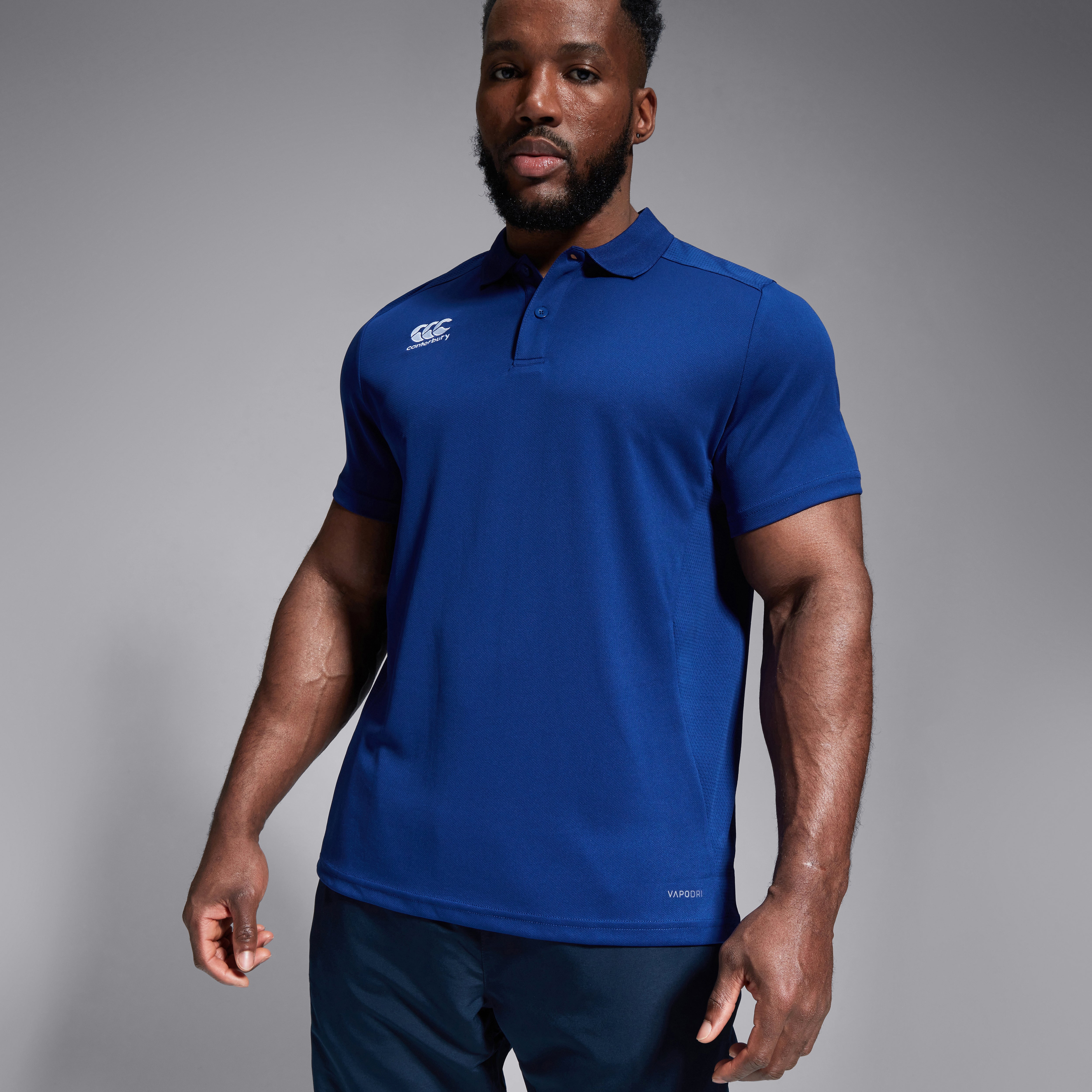 canterbury-club-dry-polo-rugby-uomo-blu image 4