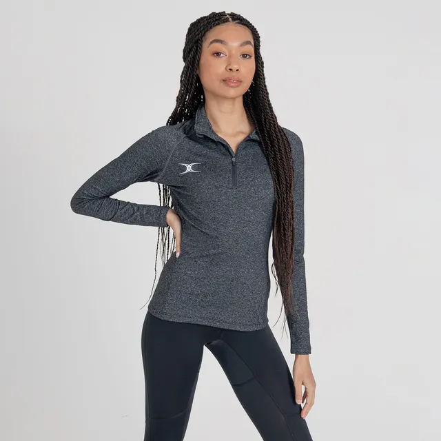 gilbert-rugby-synergie-pro-top-warm-up-donna-nero-blu-navy image 1