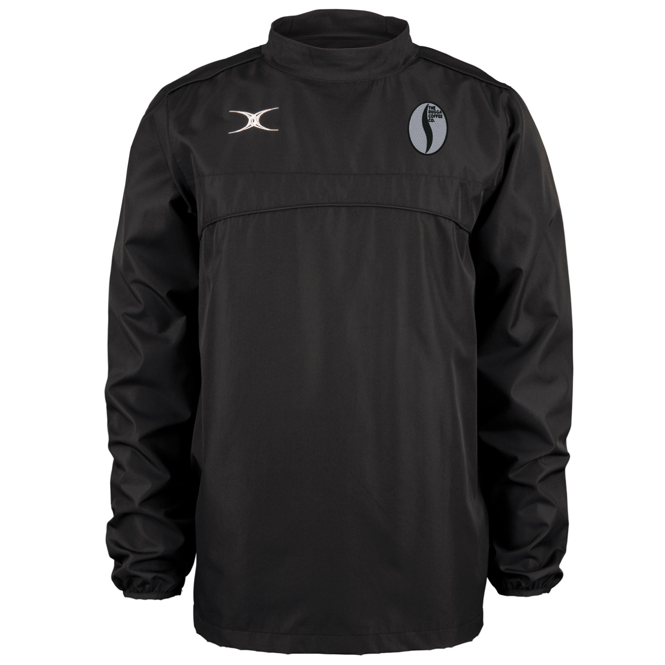 gilbert-rugby-rugga-coffee-photon-giacca-warm-up-uomo-nera-giacca-training image 1