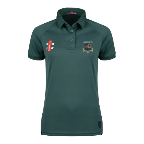 gray-nicolls-thrapston-cricket-club-senior-polo-matrix-v2-manica-corta-verde-don image 1